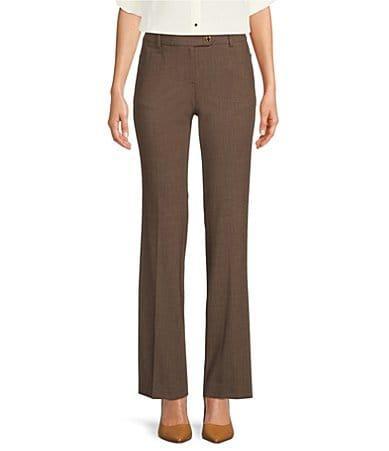 Calvin Klein Mid Rise Modern Fit Straight Leg Pants Product Image