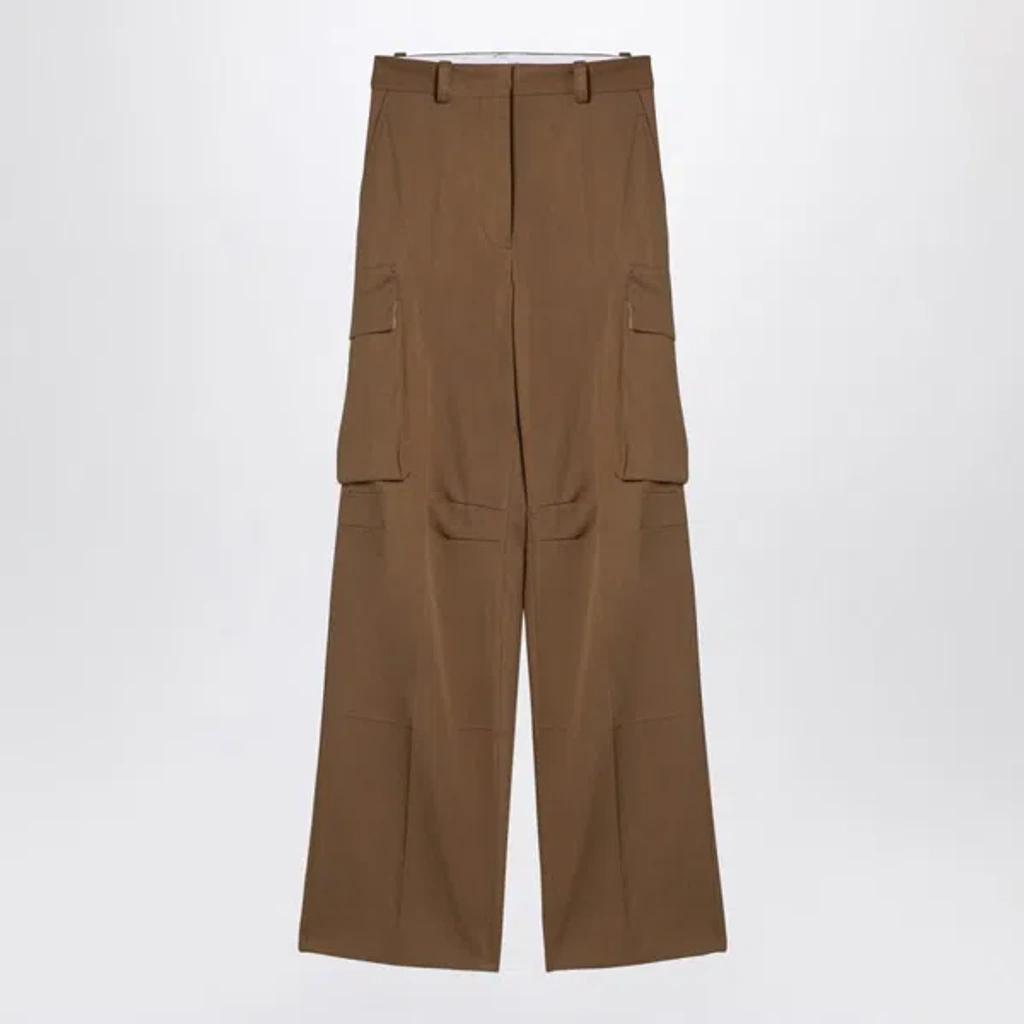 Tobacco-coloured Cargo Trousers In Brown product image