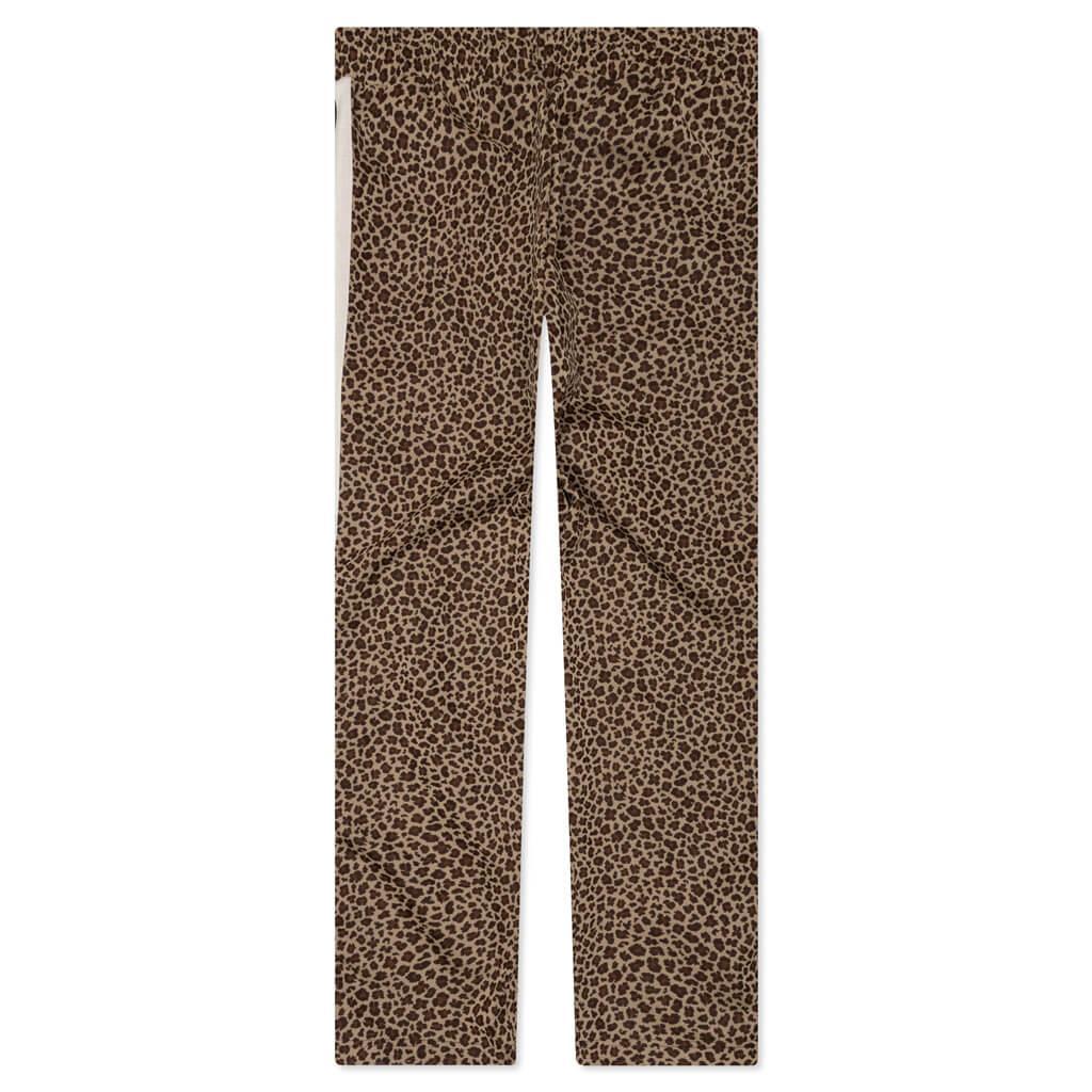 Leopard Jacquard Track Pants - Beige/Off White Male Product Image