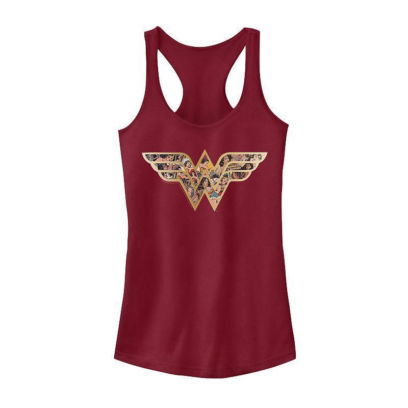 Juniors DC Comics Wonder Woman Symbol Fill Tank Top, Girls Red Product Image