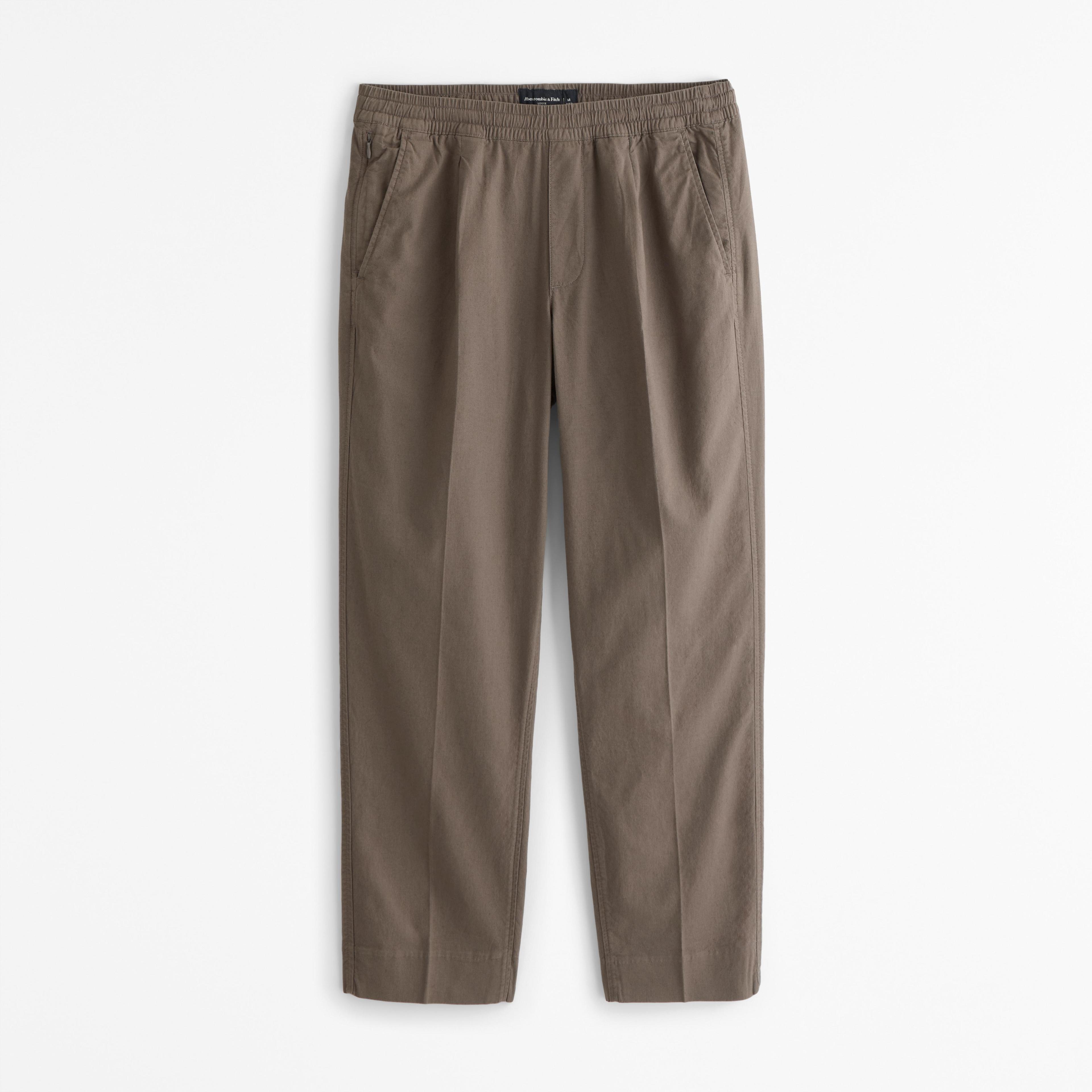 Linen-Blend Pull-On Pant Product Image