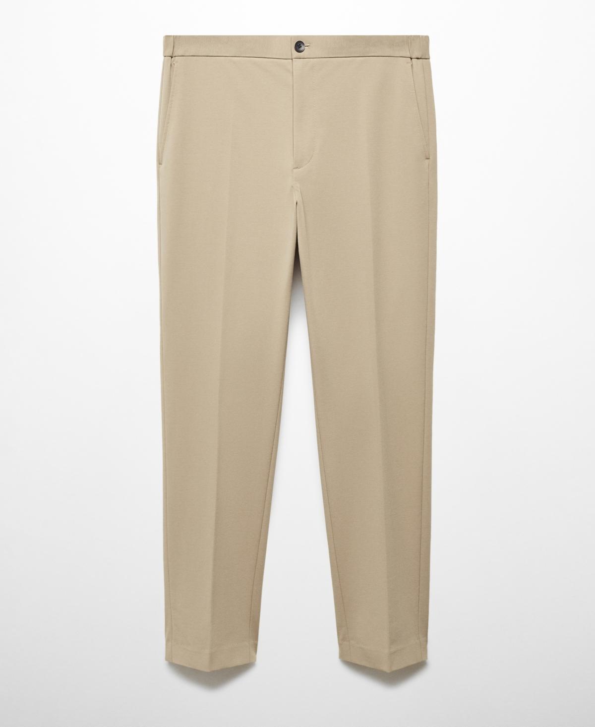 MANGO MAN - Slim-fit cotton suit pants beigeMen Product Image