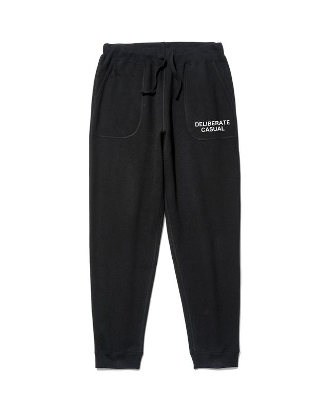 Deliberate Casual Step-Up Sweatpants / Black Product Image