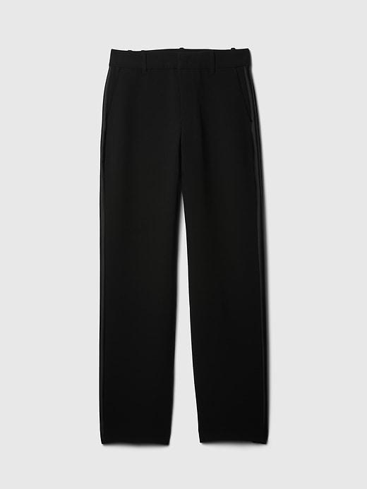 365 Mid Rise Satin-Trim Trousers Product Image