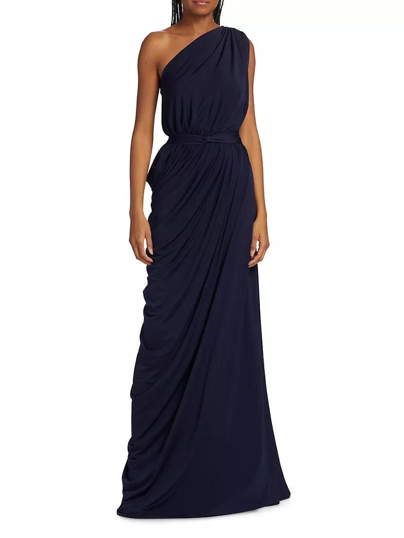 Eternity One-Shoulder Draped Gown Product Image