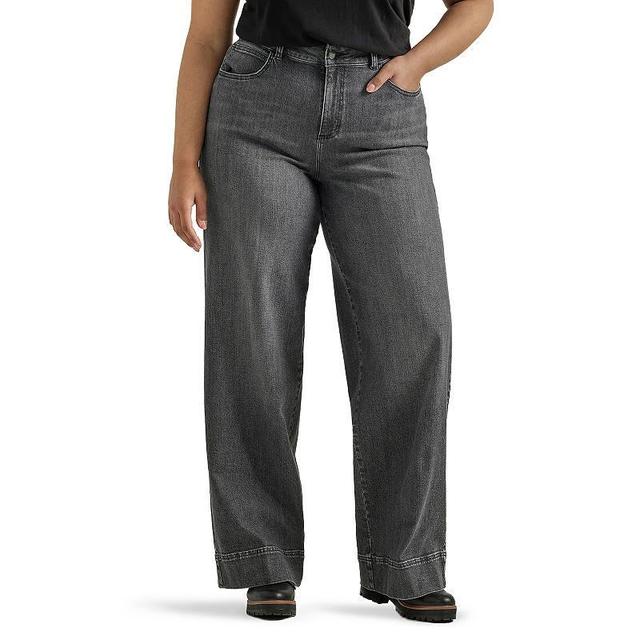 Plus Size Lee Legendary Wide Leg Trouser Jeans, Womens Product Image