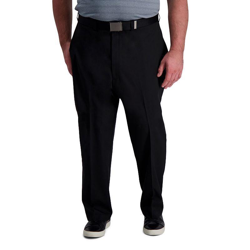 Big & Tall Haggar Cool Right Classic-Fit Flat-Front Performance Flex Pants, Mens Product Image