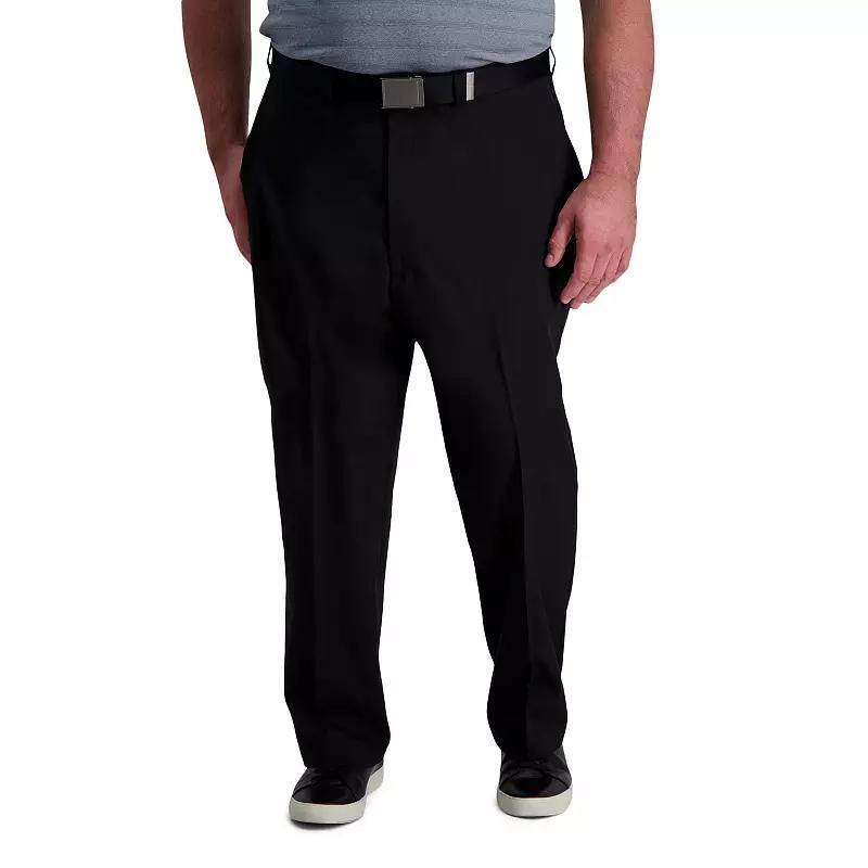 Big & Tall Haggar Cool Right Classic-Fit Flat-Front Performance Flex Pants, Mens Product Image