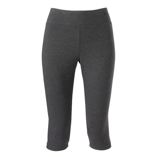 Jockey Sport Judo Capri Leggings, Womens Grey Product Image