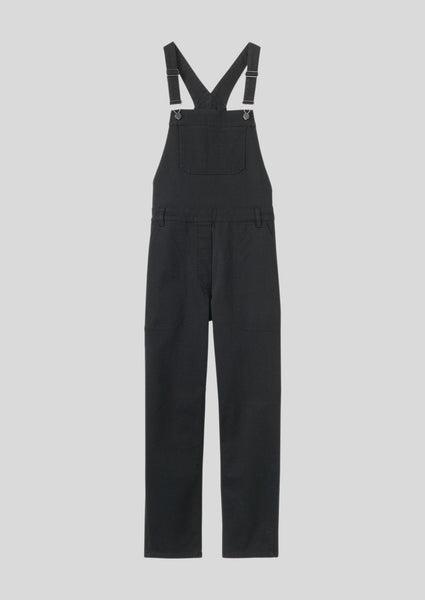 Jessa Denim Dungarees | Black Product Image