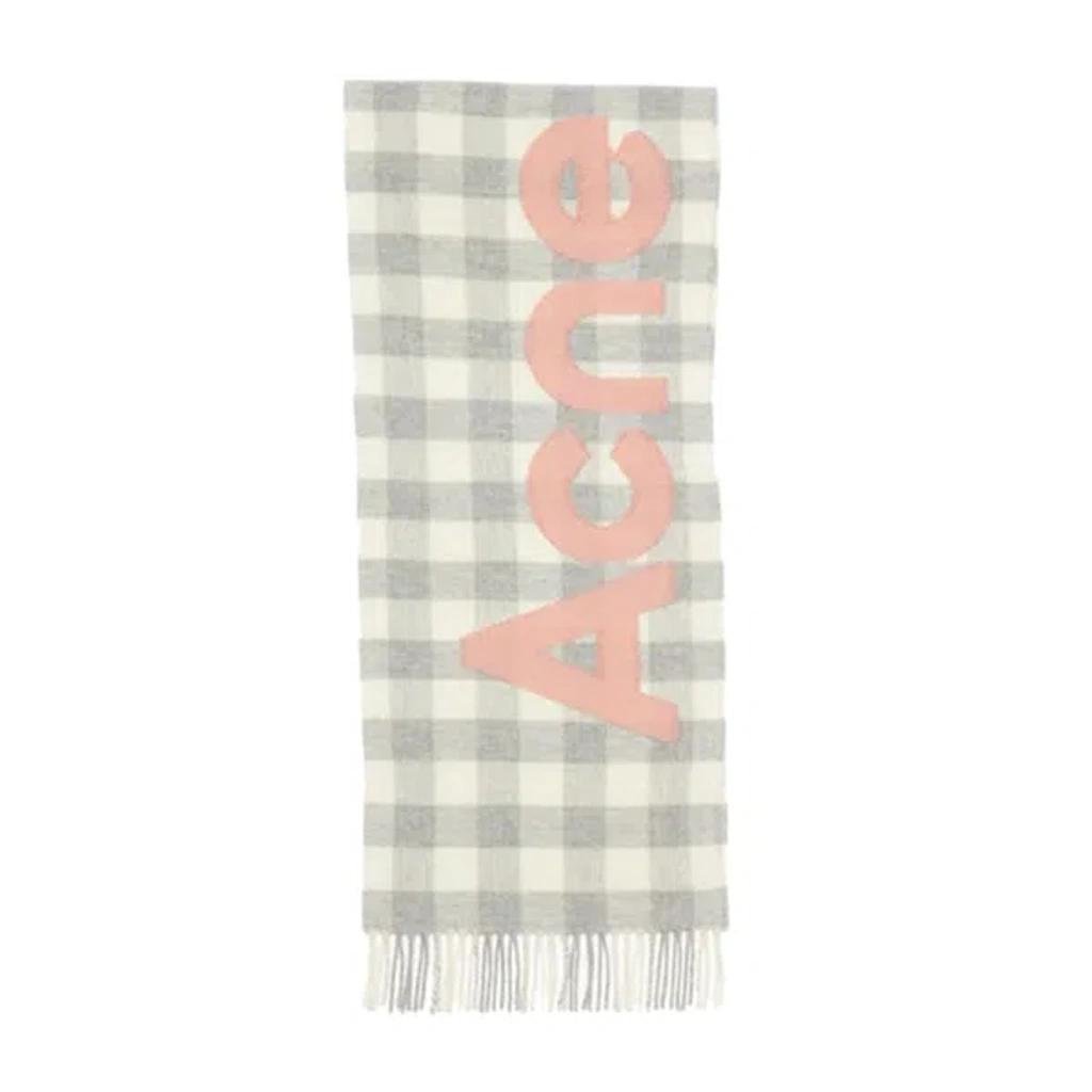 ACNE STUDIOS Scarf In Grey_pink Product Image