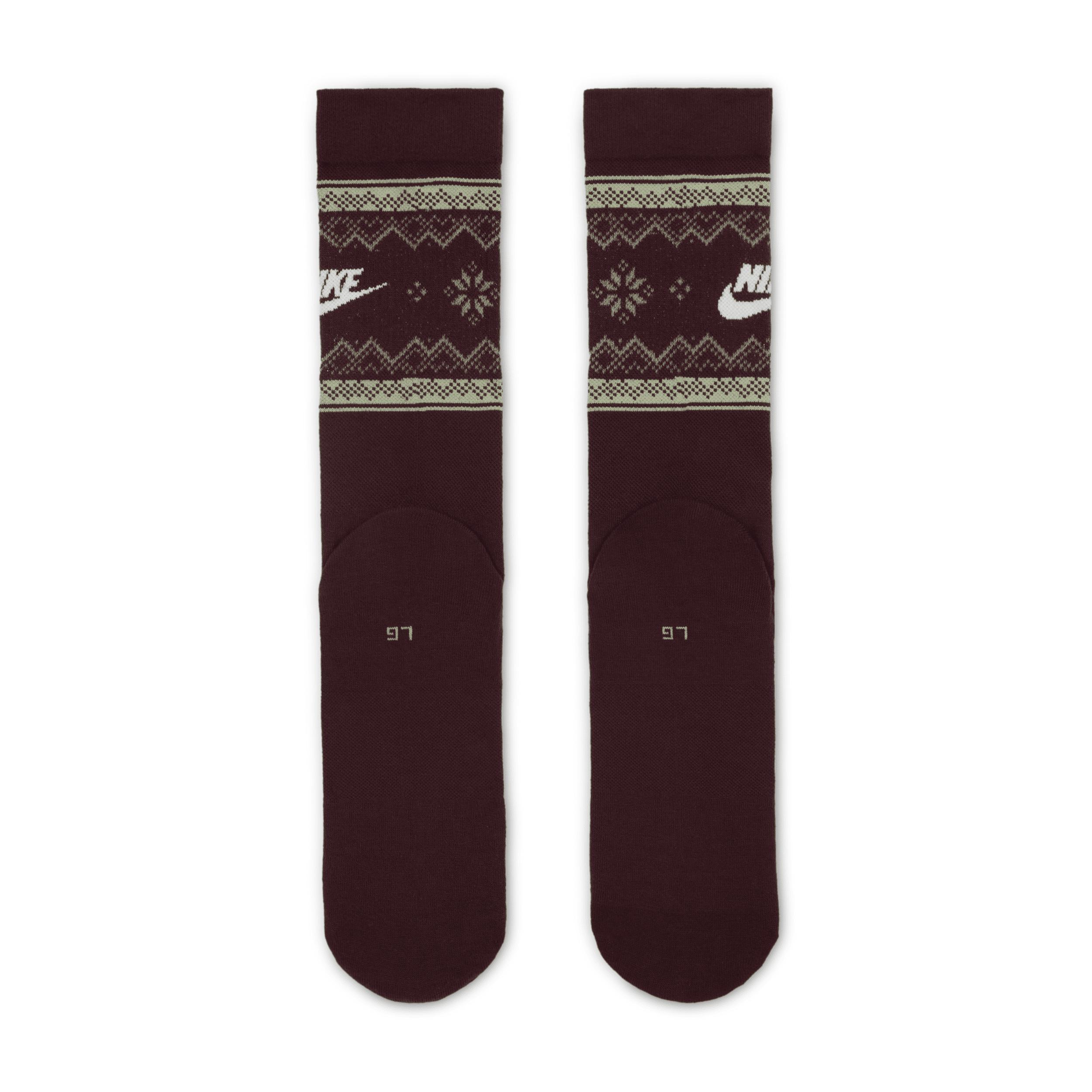 Nike Unisex Everyday Essentials Fair Isle Crew Socks (1 Pair) Product Image