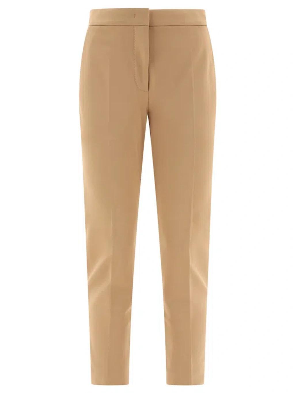 Viscose Jersey Trousers In Beige Product Image