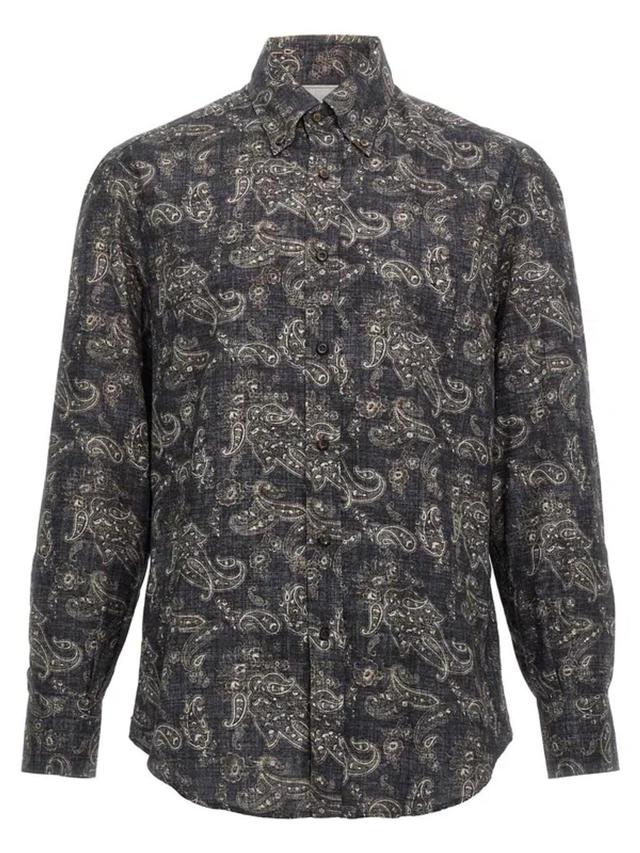 Paisley Shirt In Grey Product Image