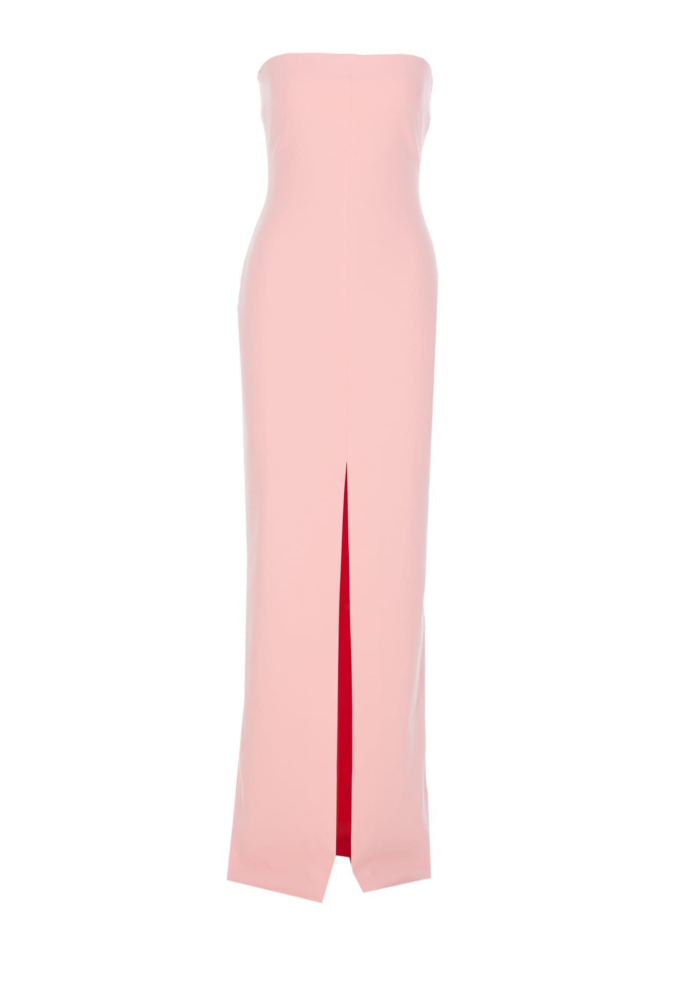 SOLACE LONDON Bysha Maxi Dress In Pink Product Image