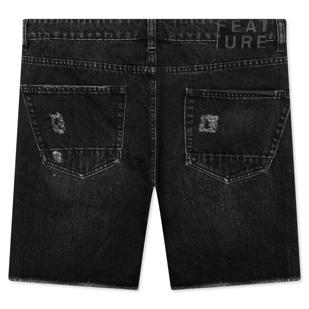 Ian Slim Denim Short - Vintage Black Male Product Image