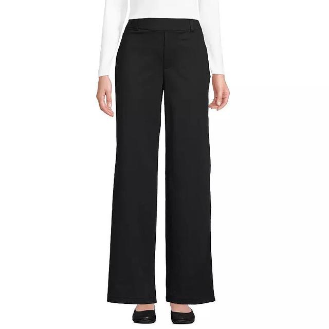 Petite Lands End Flex High Rise Wide Leg Pants, Womens Product Image