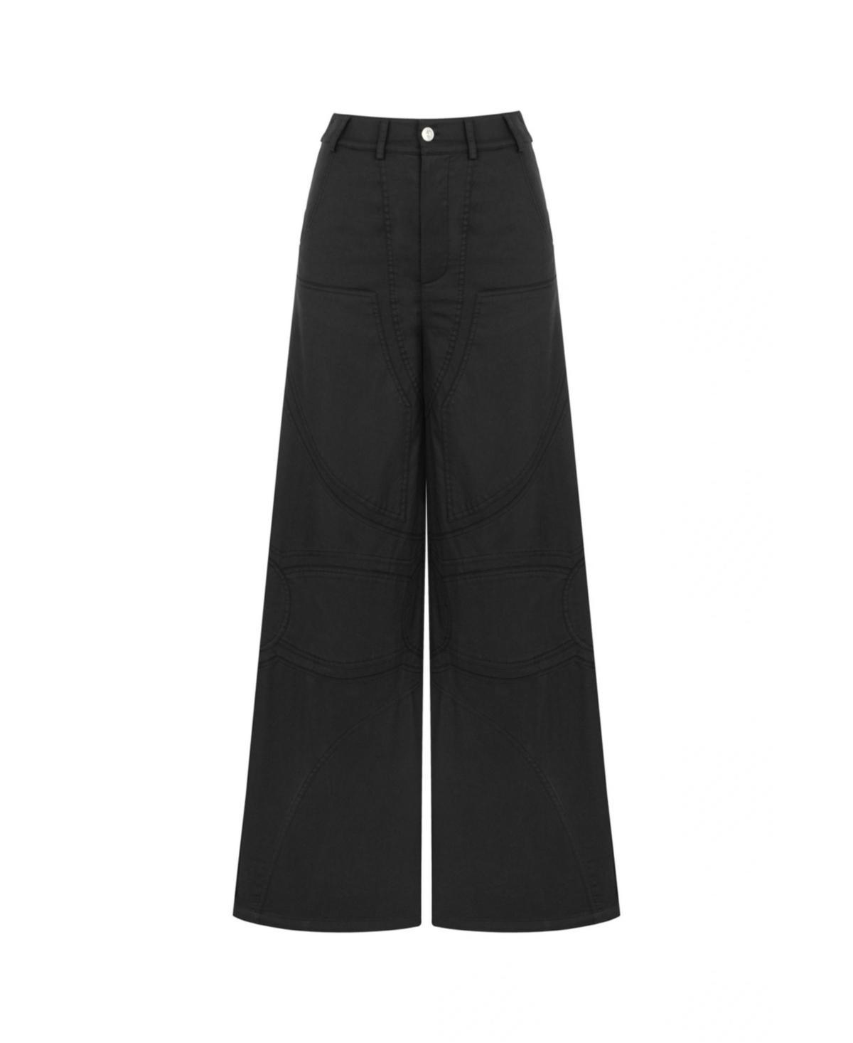 Women's Contrast Top Stitching Pants Product Image