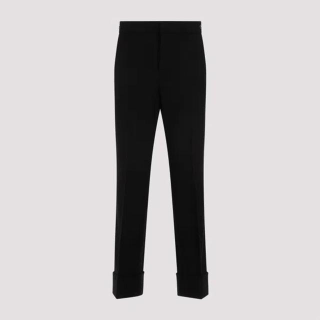 Black Wool Pants Product Image