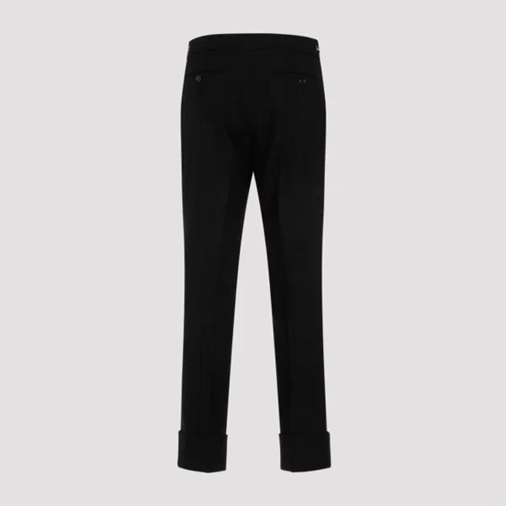 Black Wool Pants Product Image