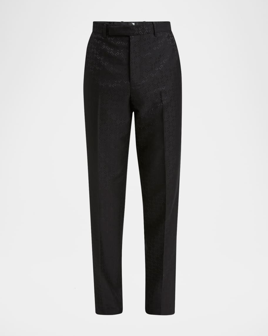 Men's Monogram Jacquard Tuxedo Pants Product Image