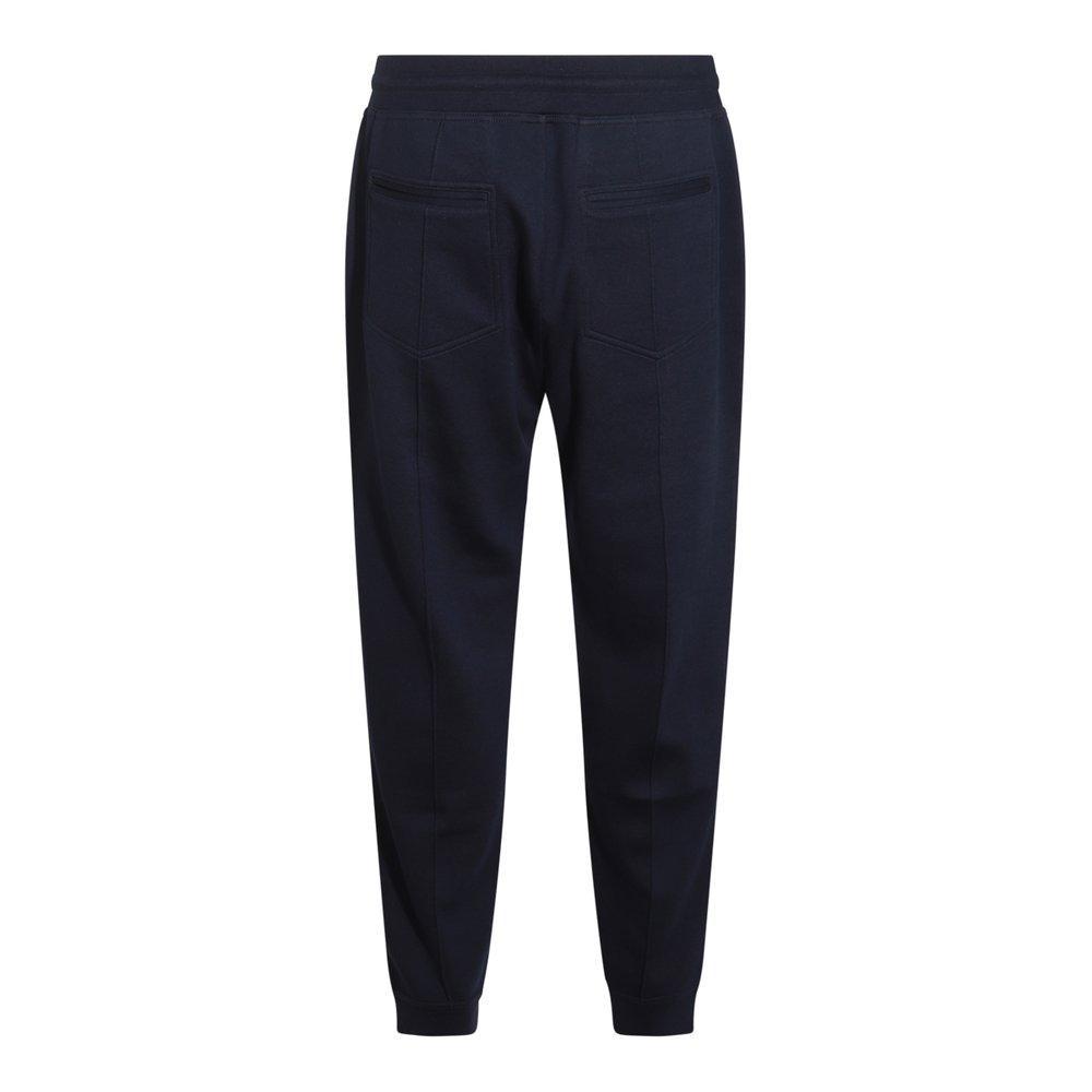 Logo Printed Drawstring Track Pants In Blue Product Image