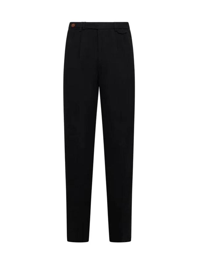 Gabardine Trousers In Black Product Image