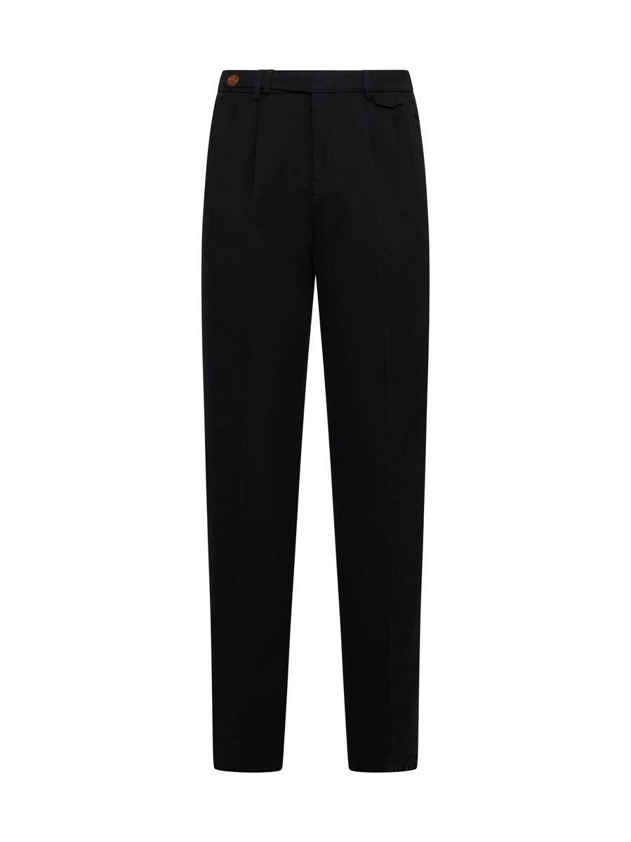 Gabardine Trousers In Black Product Image