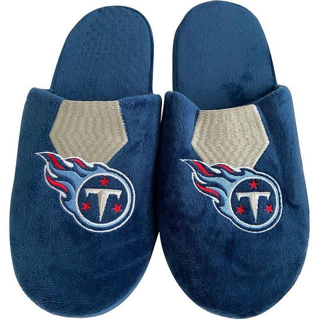 Mens FOCO Tennessee Titans Striped Team Slippers Product Image