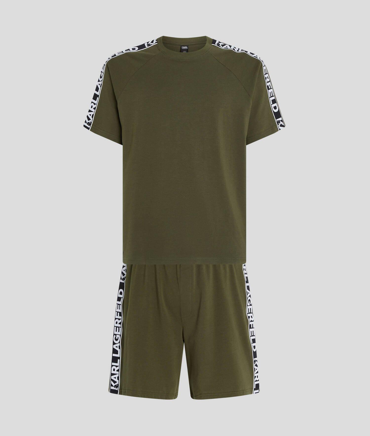 KARL LOGO SHORTS AND T-SHIRT PAJAMA SET Product Image