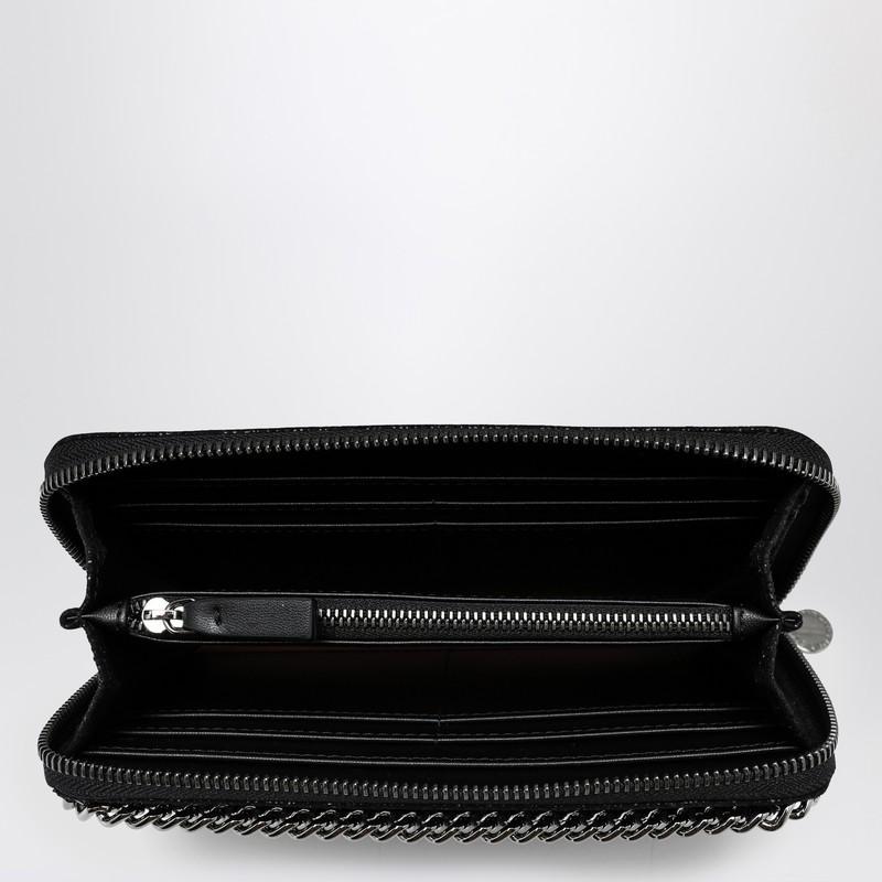 STELLA MCCARTNEY Stella Mc Cartney Black Zip Around Falabella Wallet Product Image