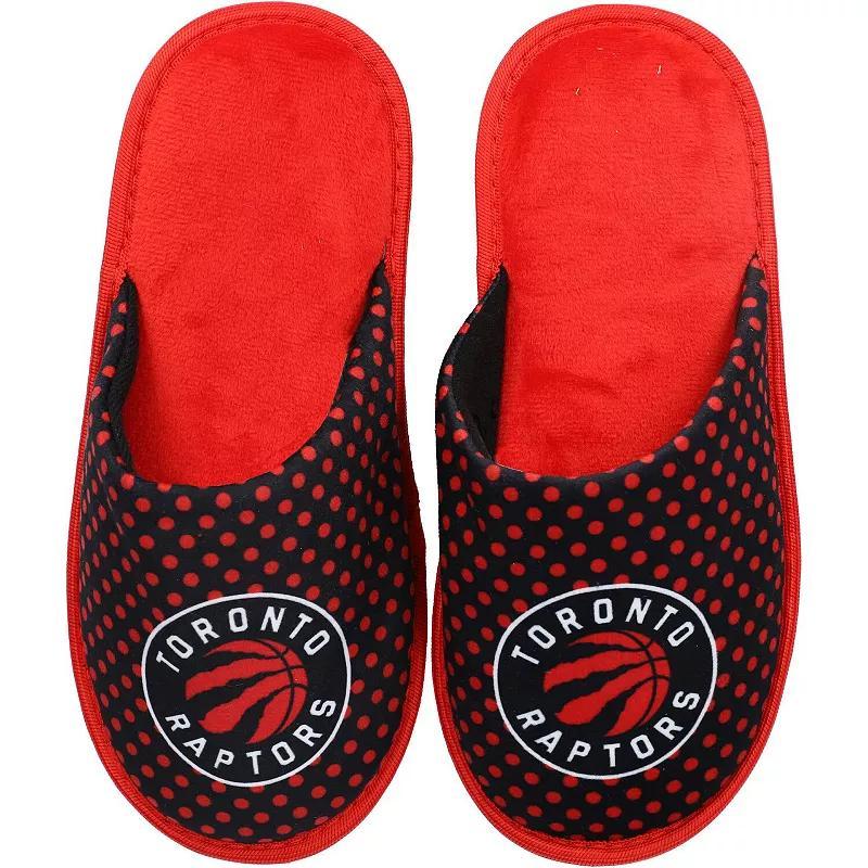 Womens FOCO Toronto Raptors Big Logo Scuff Slippers Product Image