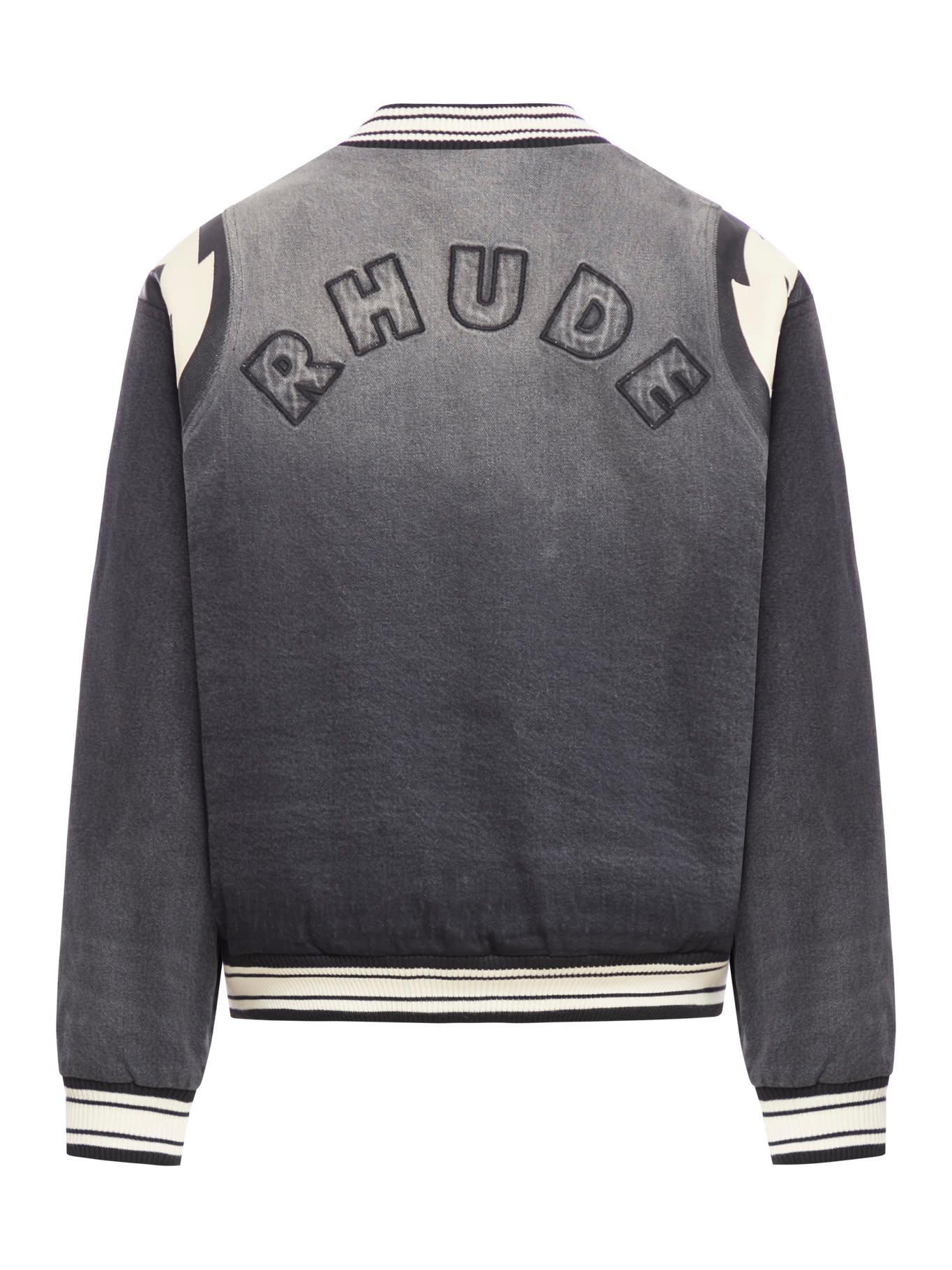 RHUDE Bomber Jackets In Black Product Image