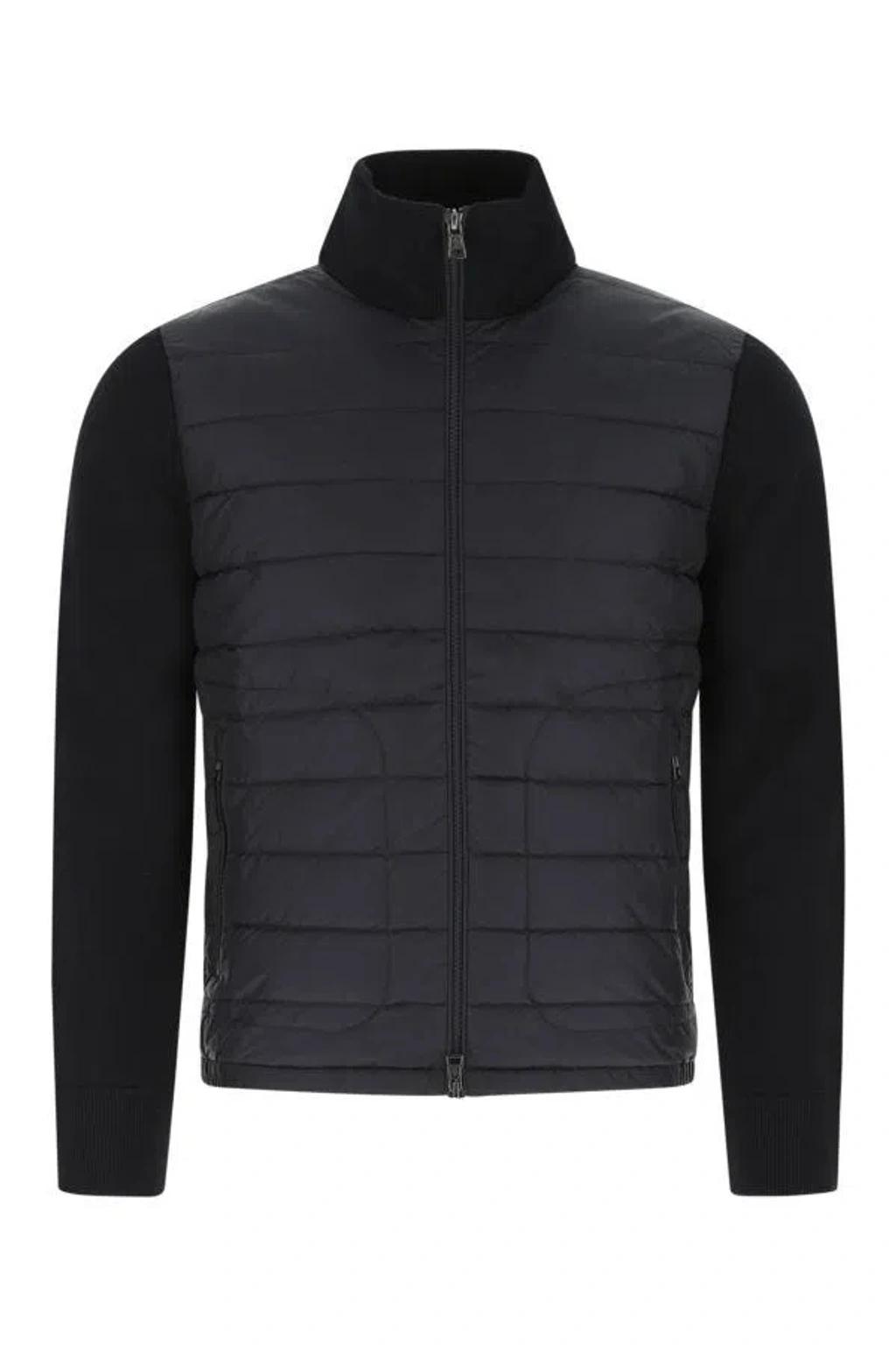 Padded Knit Jacket In Black Product Image