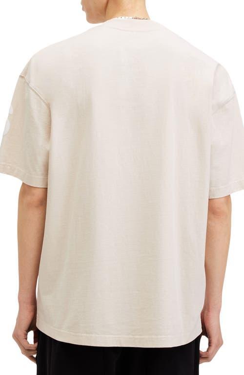 ALLSAINTS Biggy Logo Graphic T-shirt In Bailey Taupe Product Image