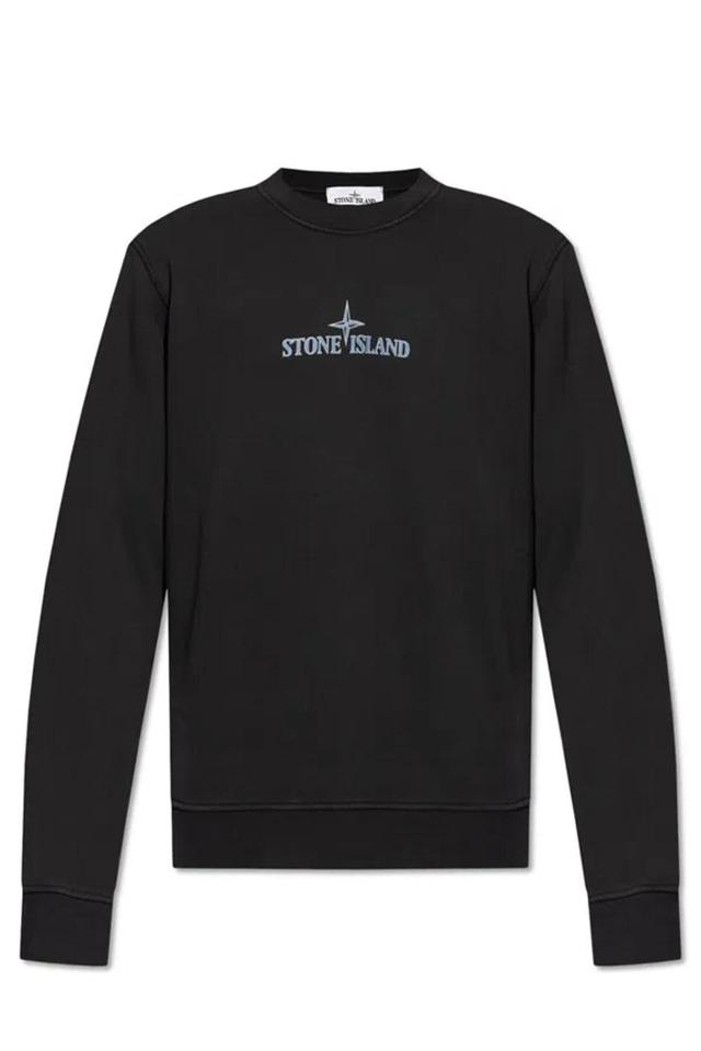 Logo Printed Crewneck Sweatshirt In Black Product Image