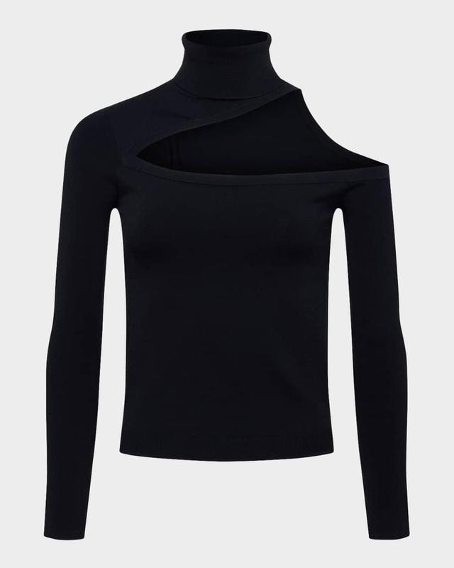 Azia Cut-Out Turtleneck Top Product Image