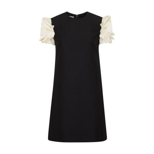 Crepe Couture Minidress In Nero_avorio Product Image