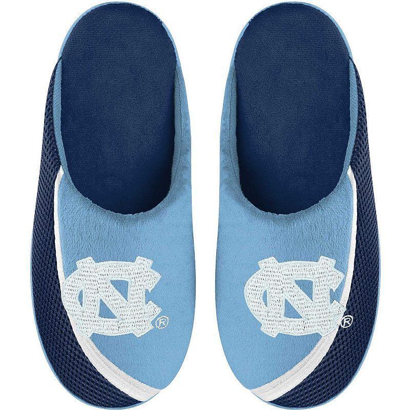 Mens FOCO North Carolina Tar Heels Big Logo Color Edge Slippers Blue Product Image