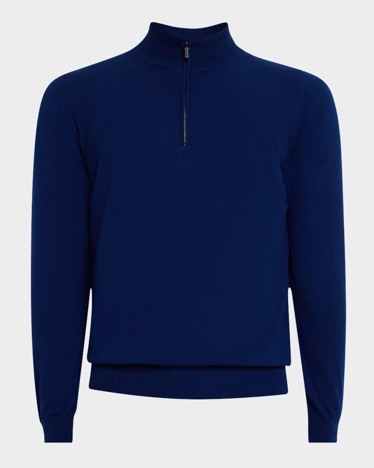 Men's Kid Cashmere Quarter-Zip Sweater Product Image