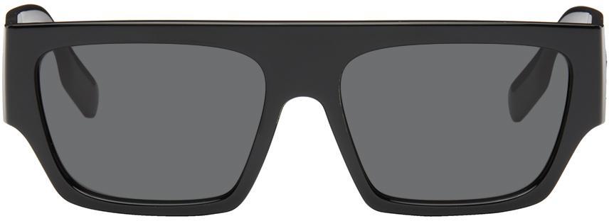 BURBERRY Black Micah Sunglasses In 300187 Shiny Black Product Image