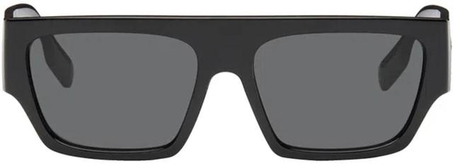 BURBERRY Black Micah Sunglasses In 300187 Shiny Black Product Image