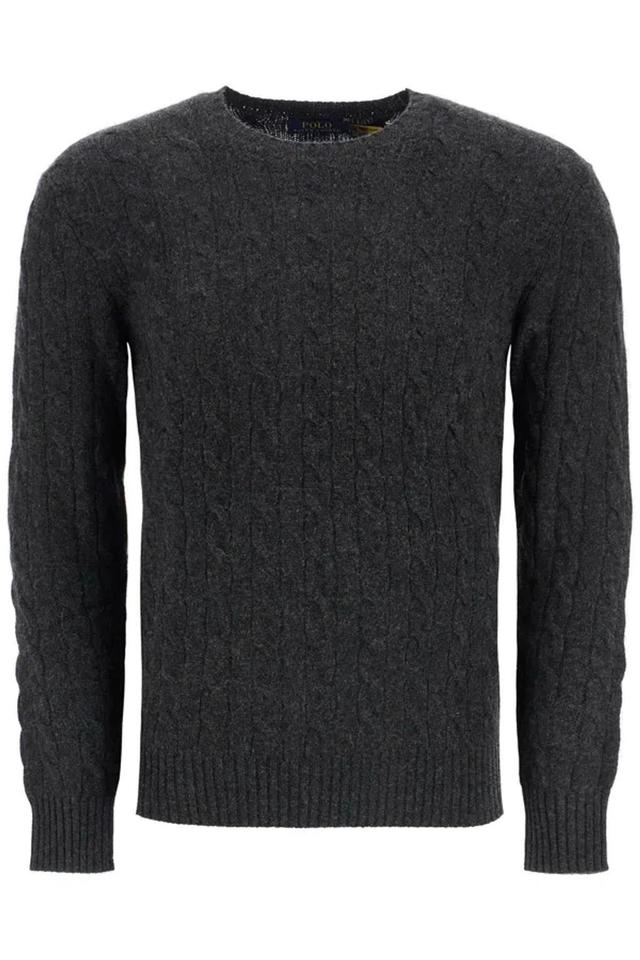 POLO RALPH LAUREN Cable Knit Wool Cashmere Sweater Product Image