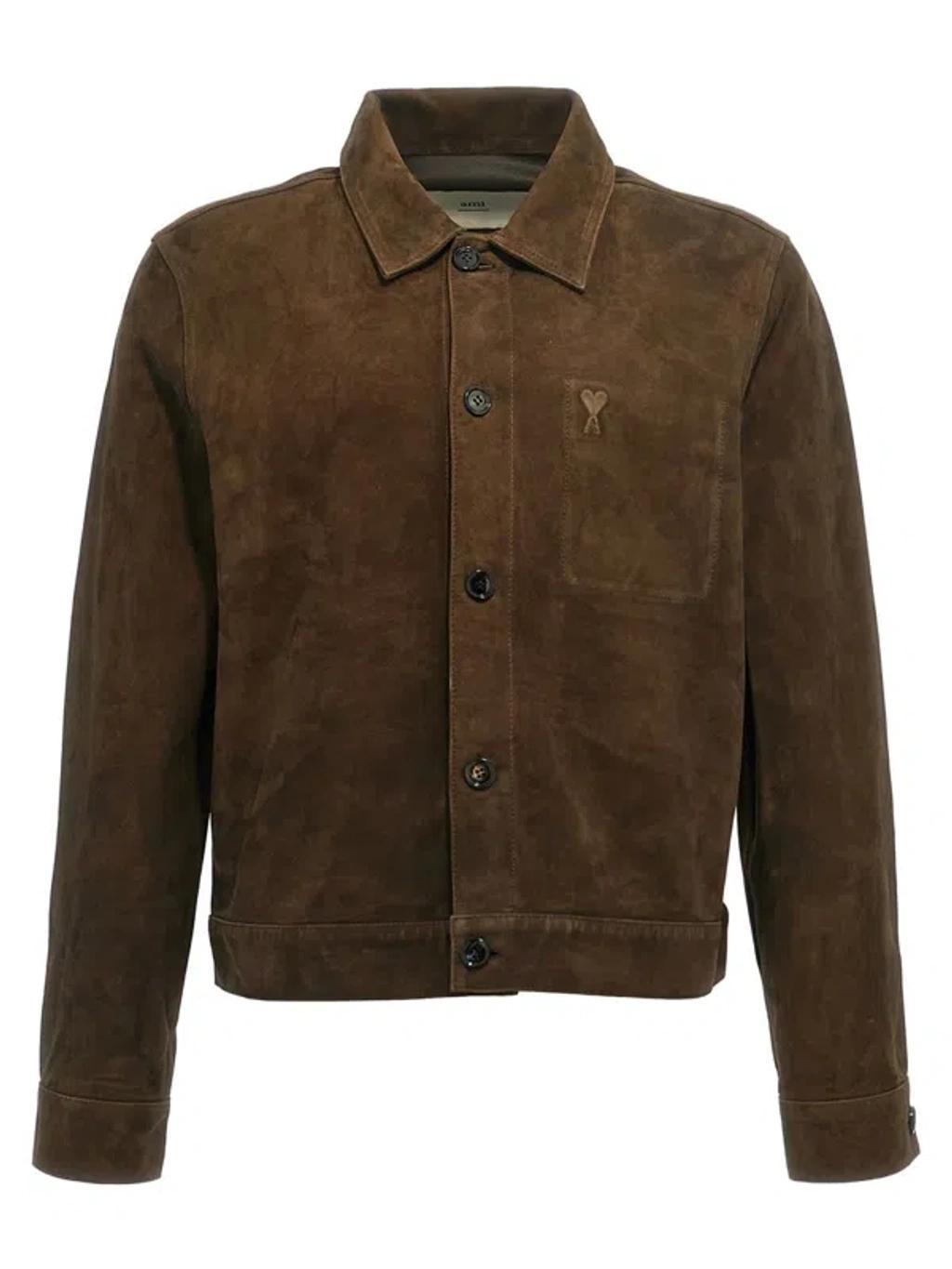 Ami De Coeur Casual Jackets, Parka Brown Product Image