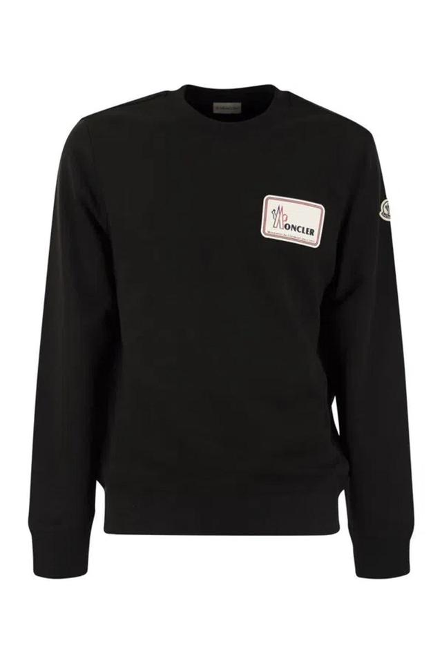 Logoed Crewneck Sweatshirt In Black Product Image