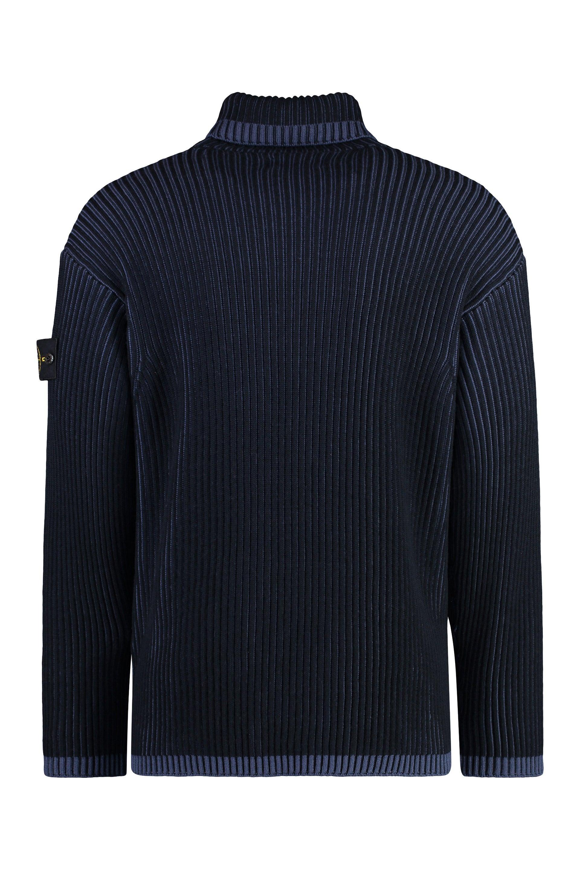 STONE ISLAND Virgin Wool Turtleneck Sweater Product Image