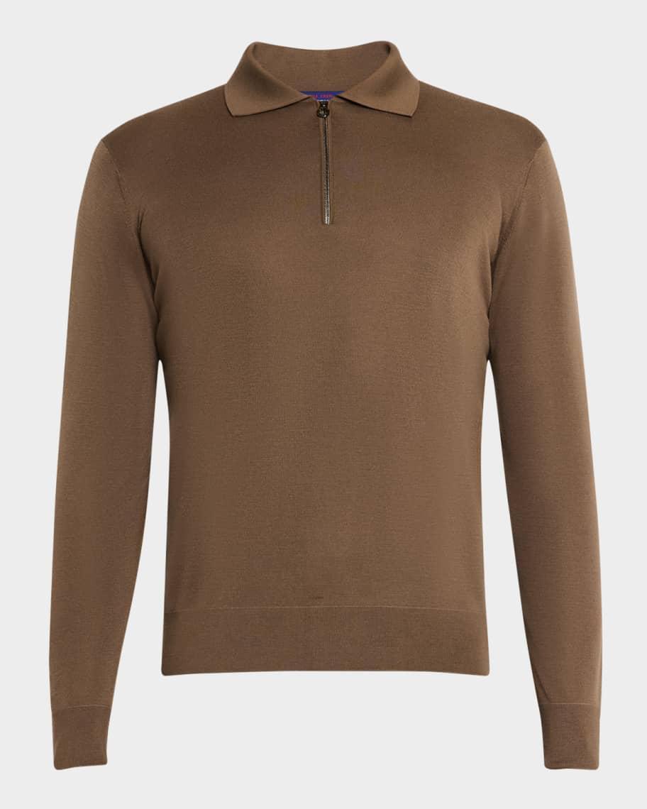 Mens Cashmere Polo Sweater Product Image