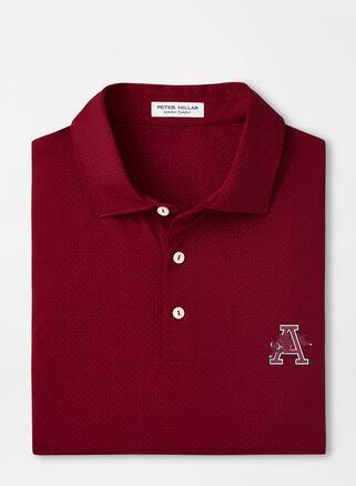 Peter Millar Mens Arkansas Vault Tesseract Performance Jersey Polo | Color: Crimson | Size: S Product Image