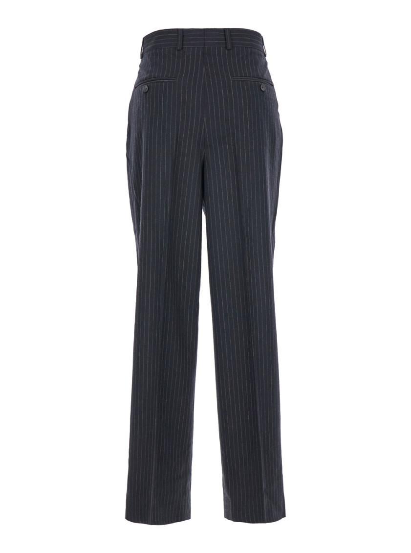 TOTÊME Blue Tailored Pinstriped Trousers product image