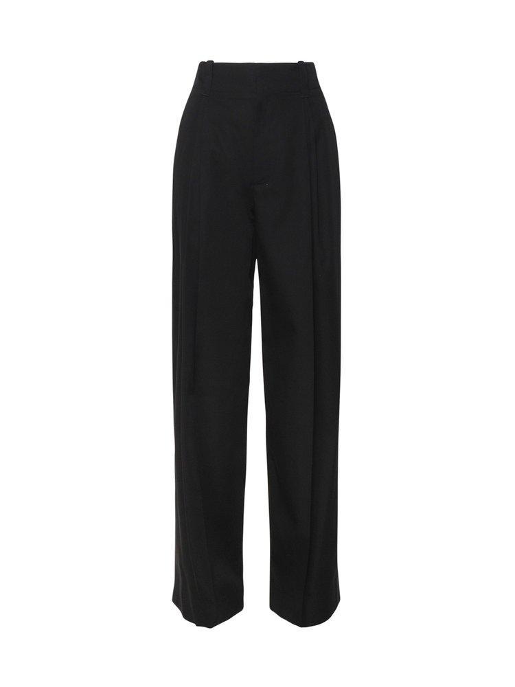 Pantalone In Misto Lana Nero In Black Product Image